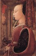 Fra Filippo Lippi, Portrait of a Woman with a Man at a Casement